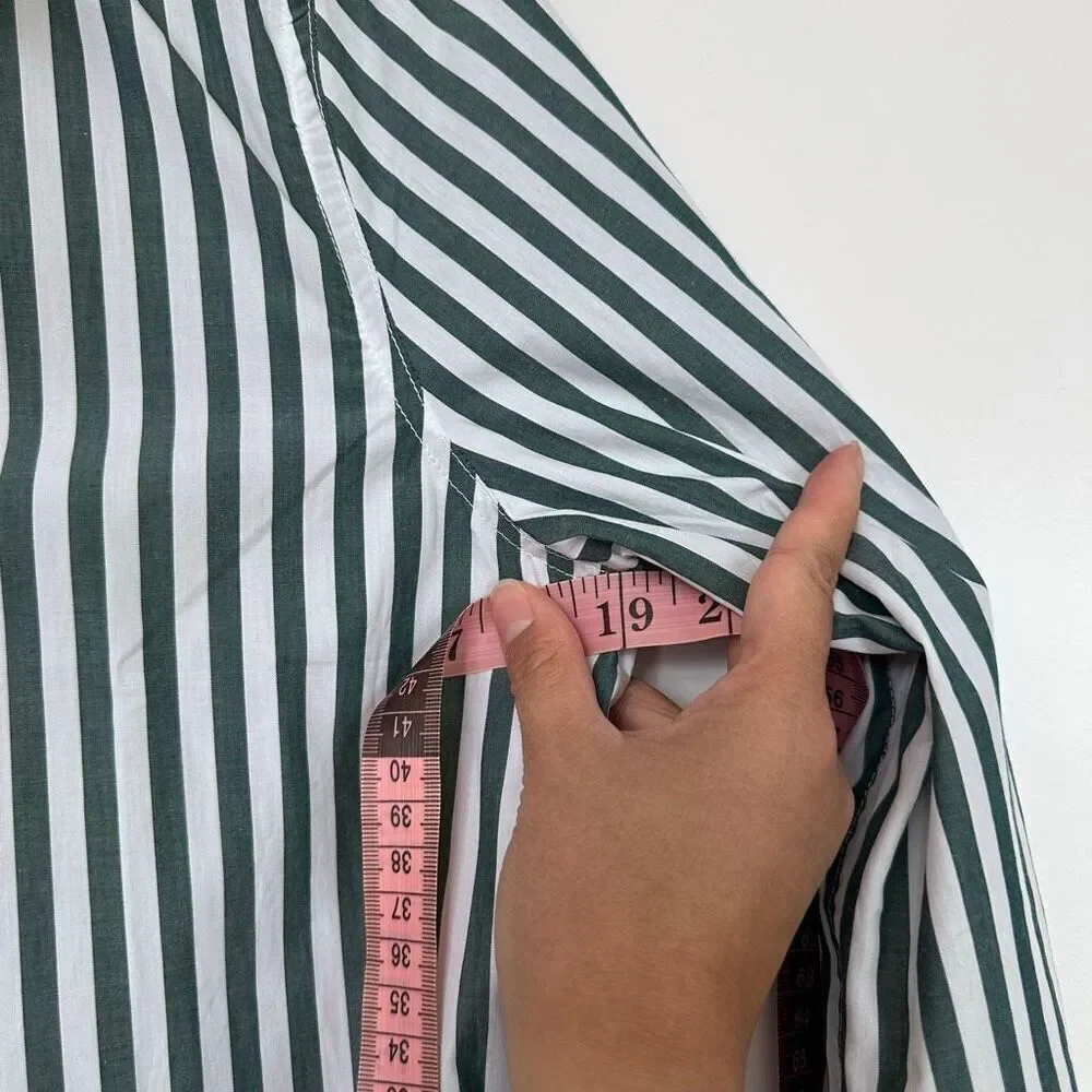 NWT solid and striped button down - Picture 7 of 7